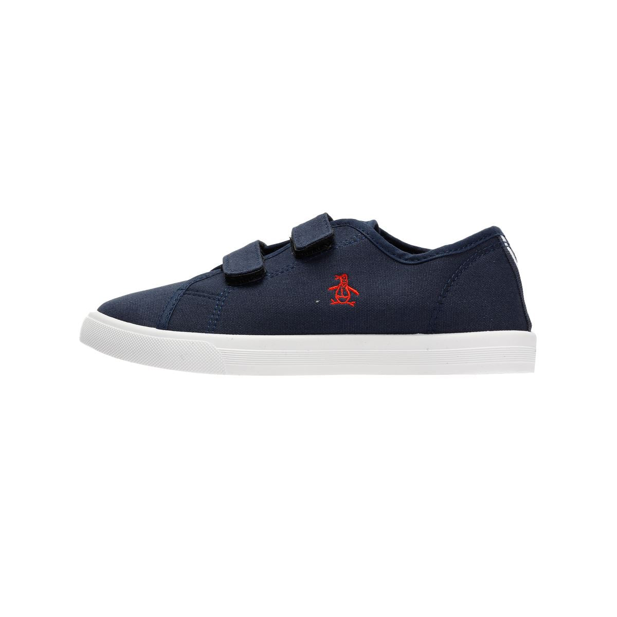 Penguin Junior Sparton Velcro Navy/Red Trainers