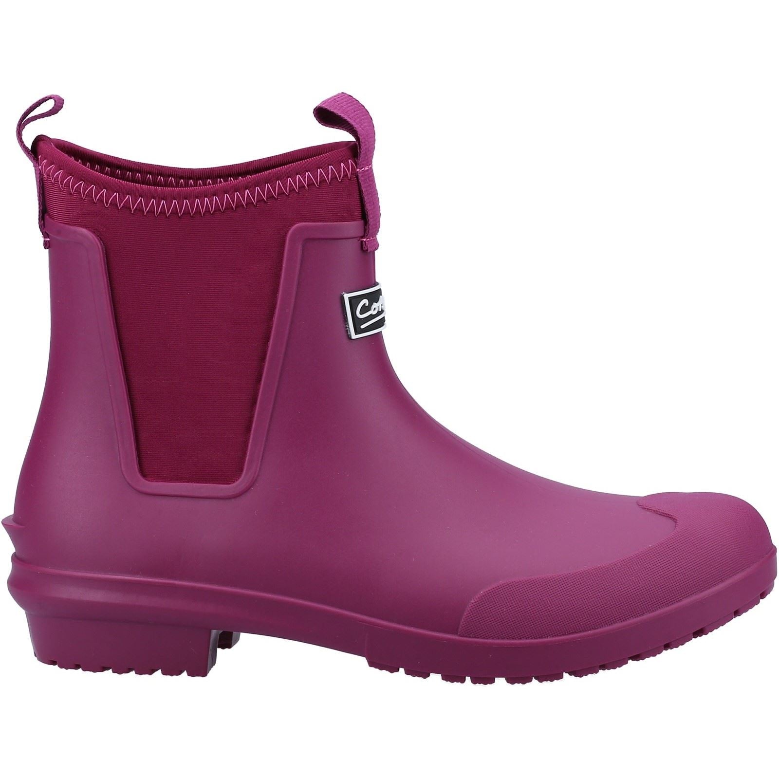 Cotswold Grosvenor Synthetic Berry Wellington Boots