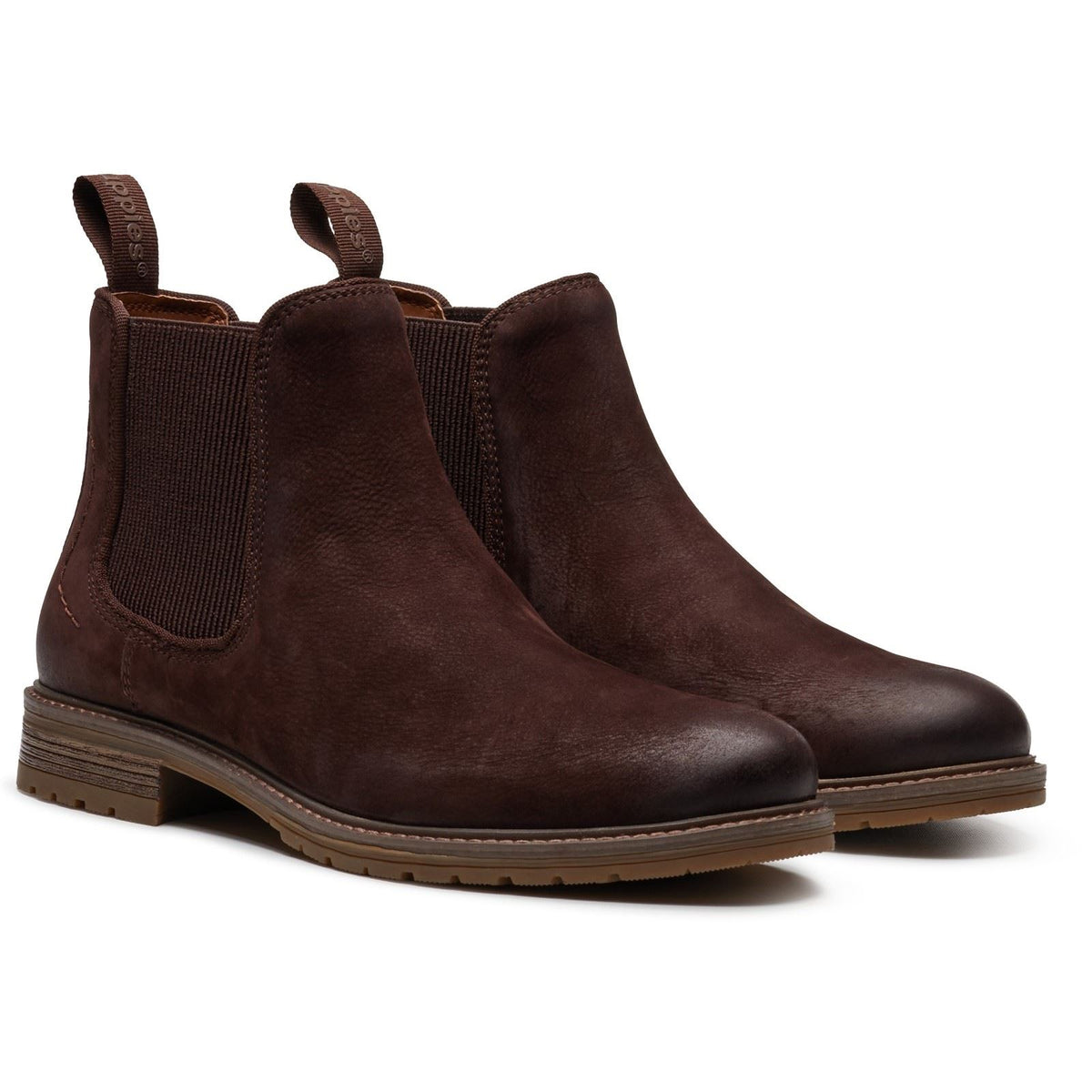 Hush Puppies Russell Leather Men's Dark Brown Ankle Boots