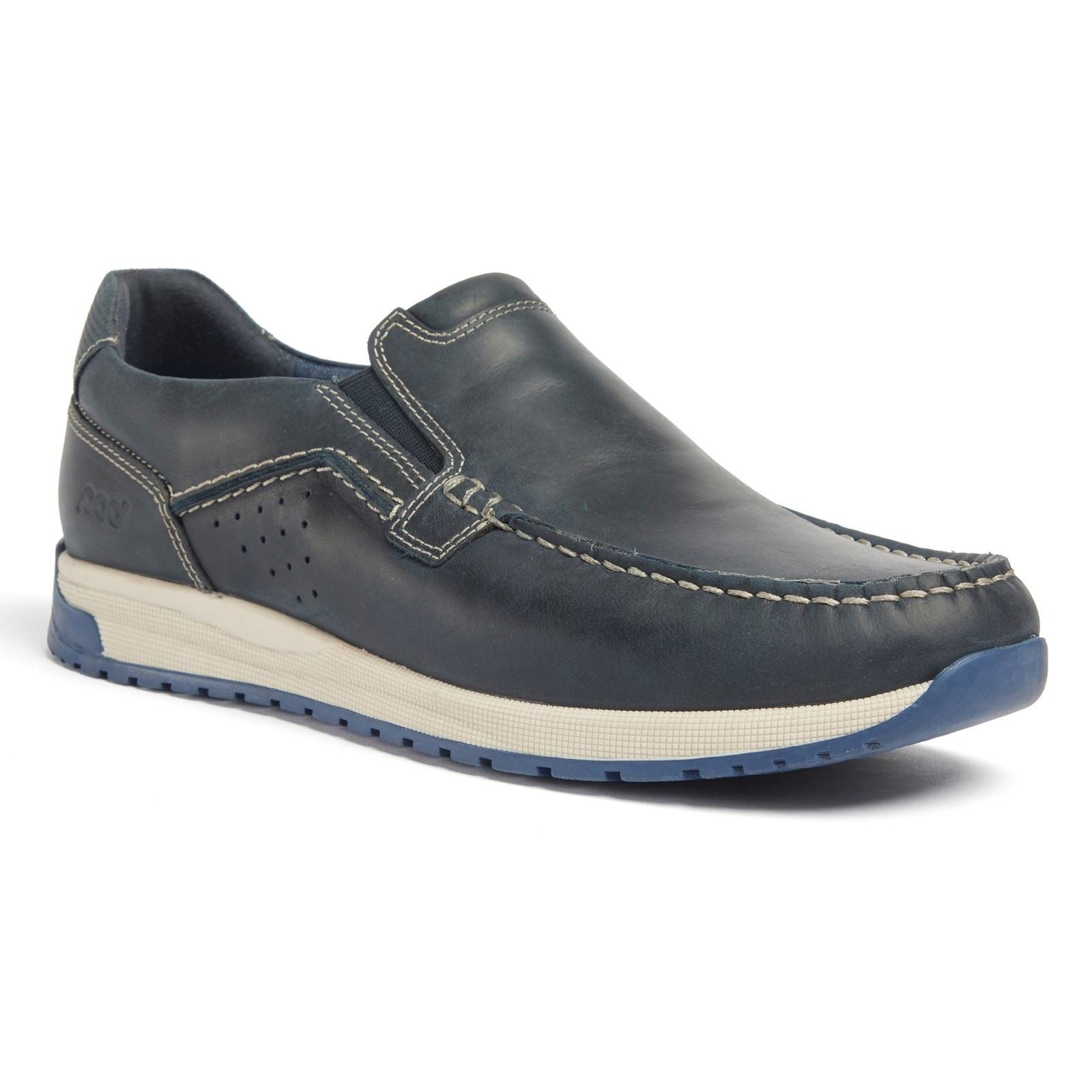 Pod Sean Leather Men's Navy Shoes