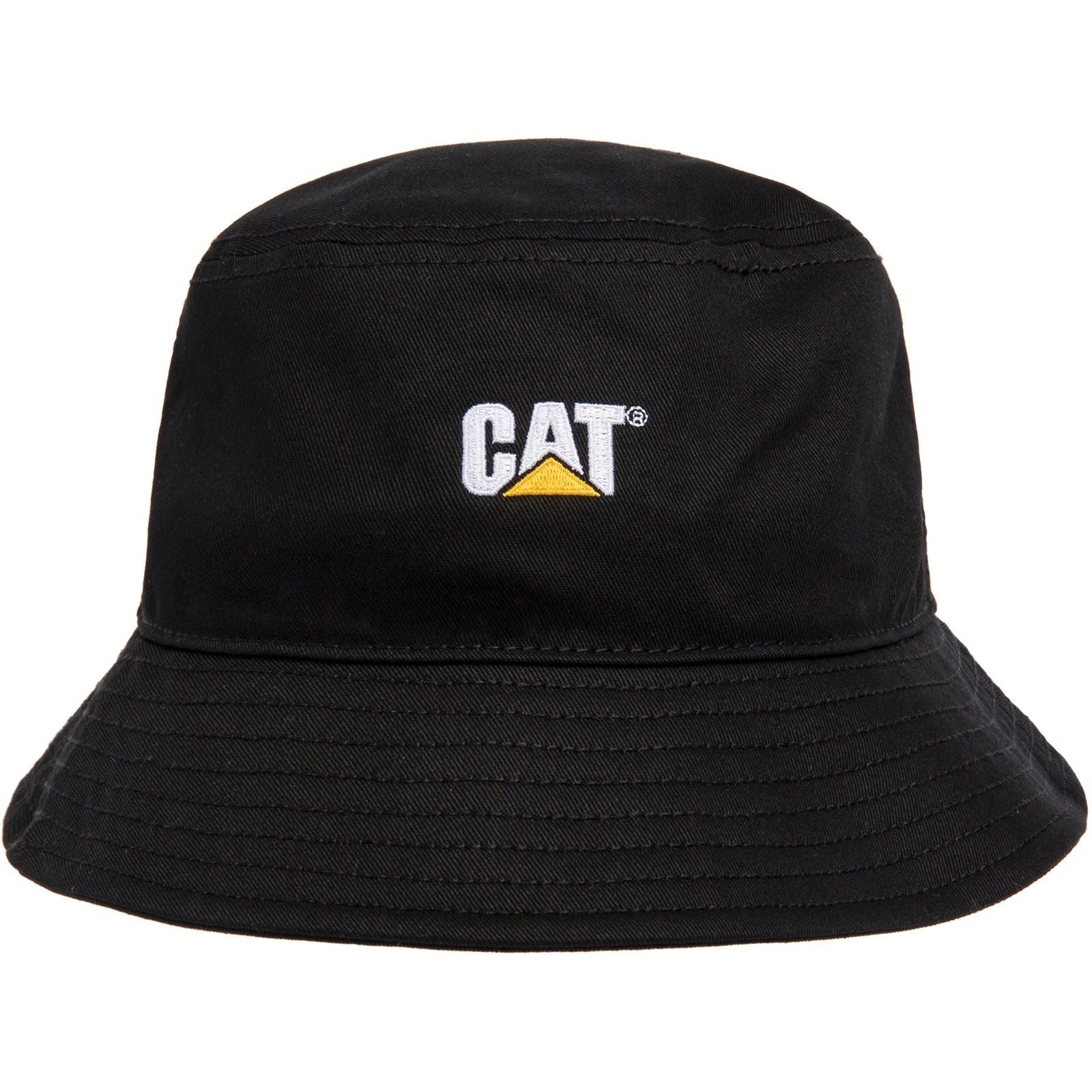 Caterpillar Cotton Black Bucket Hat