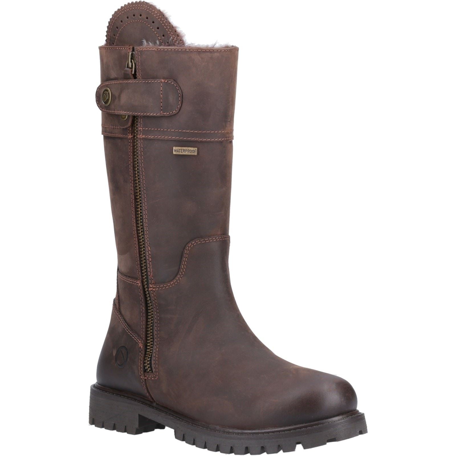 Cotswold Bushcombe Leather Women's Brown Boots