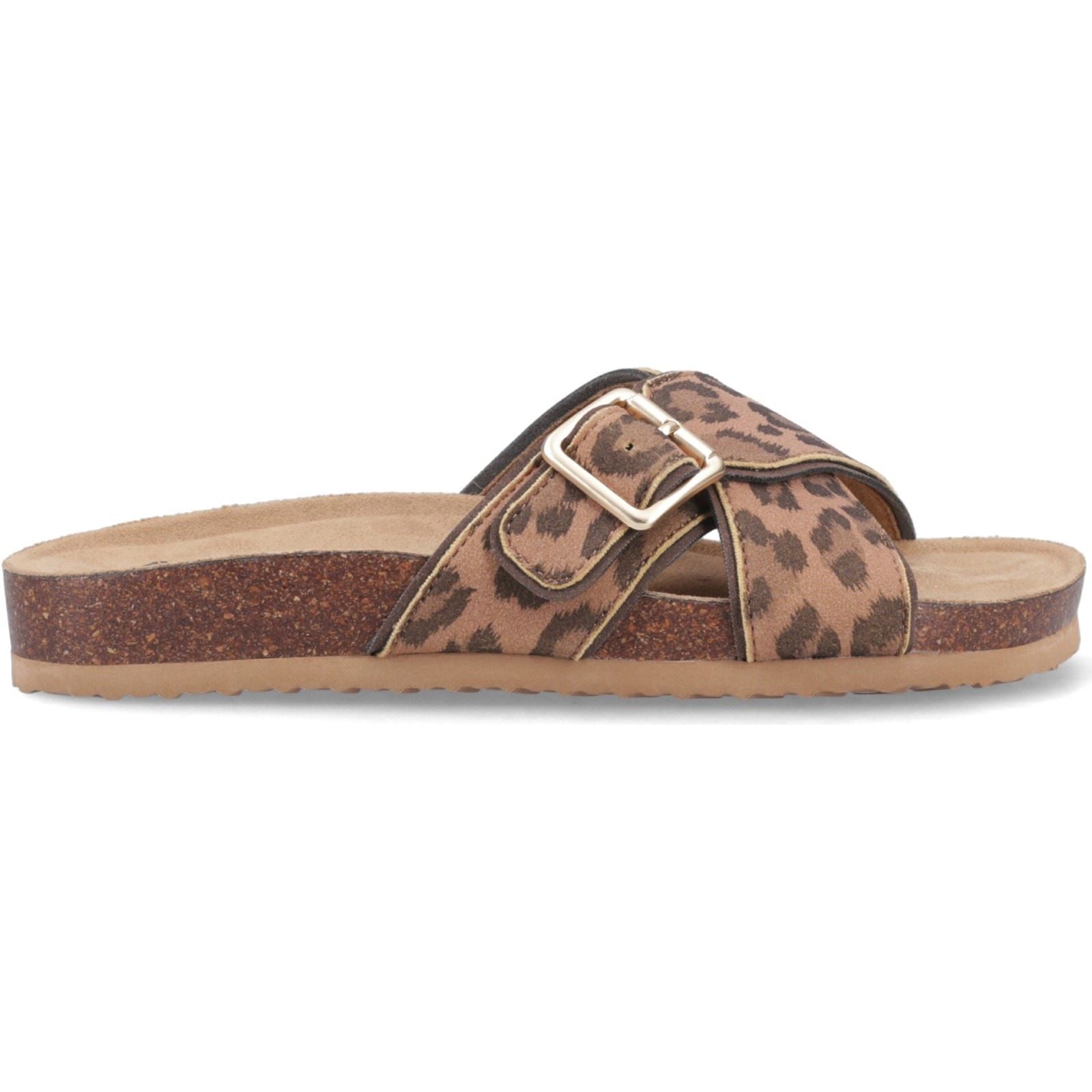Rocket Dog Annie Tigg Leopard Textile Women's Tan Sandals