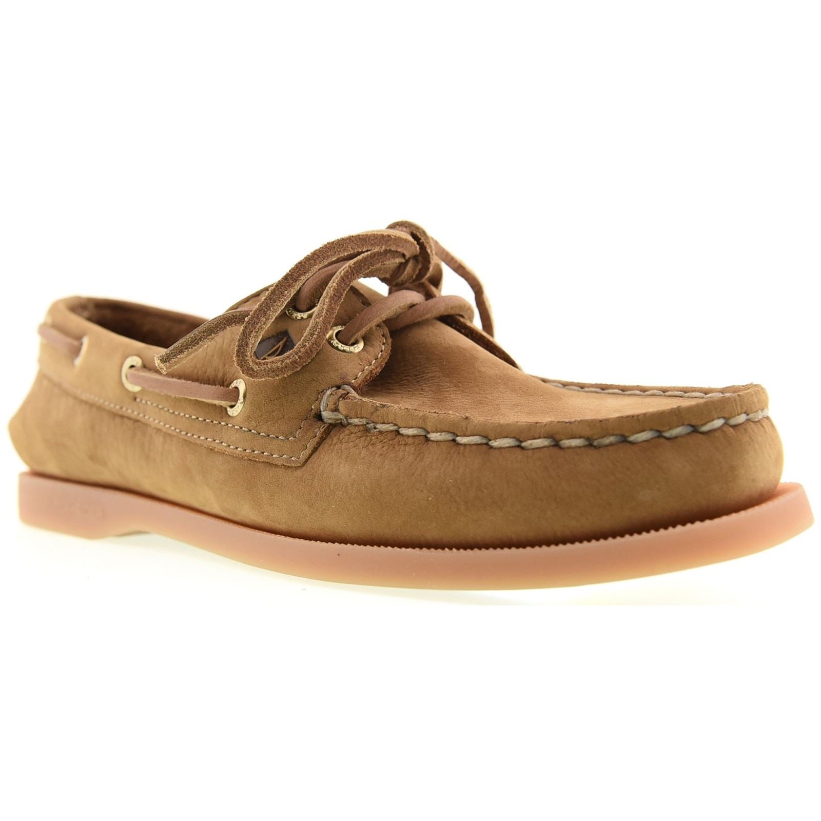 Sperry Authentic 2 Eye Leather Women's Tan Boat Shoes