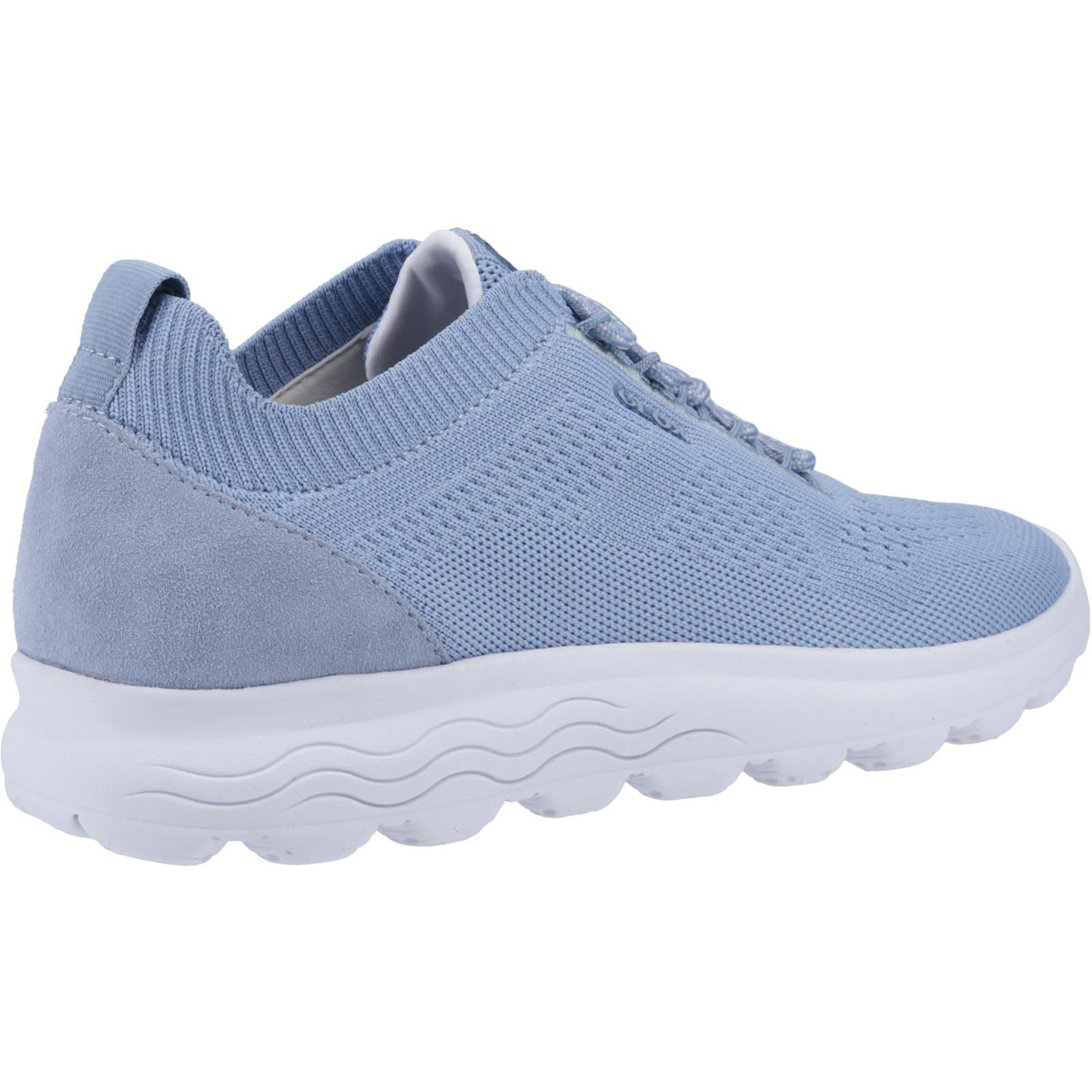 Geox D Spherica A Leather Women's Light Sky Trainers
