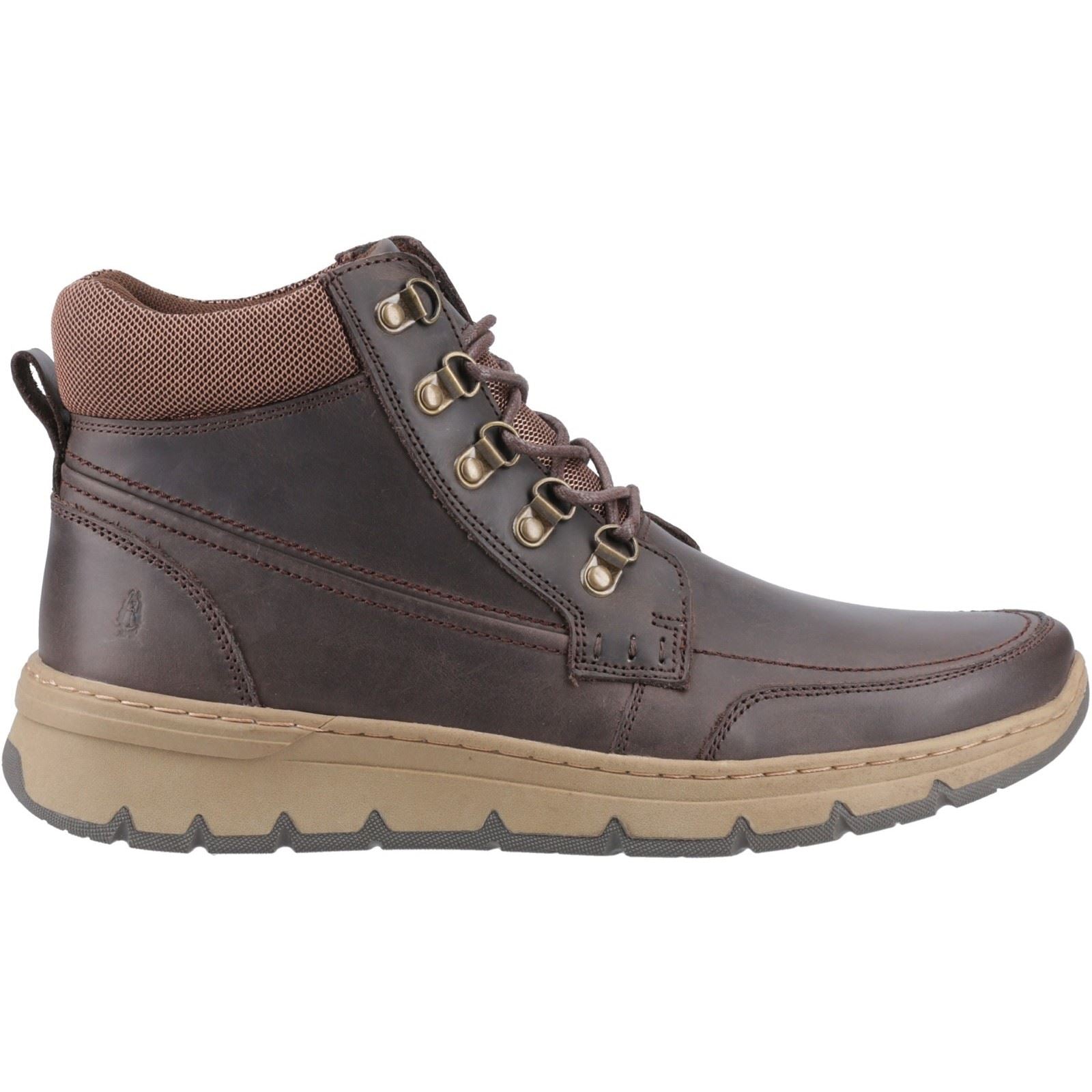 Hush Puppies Nixon Leather Men's Brown Ankle Boots