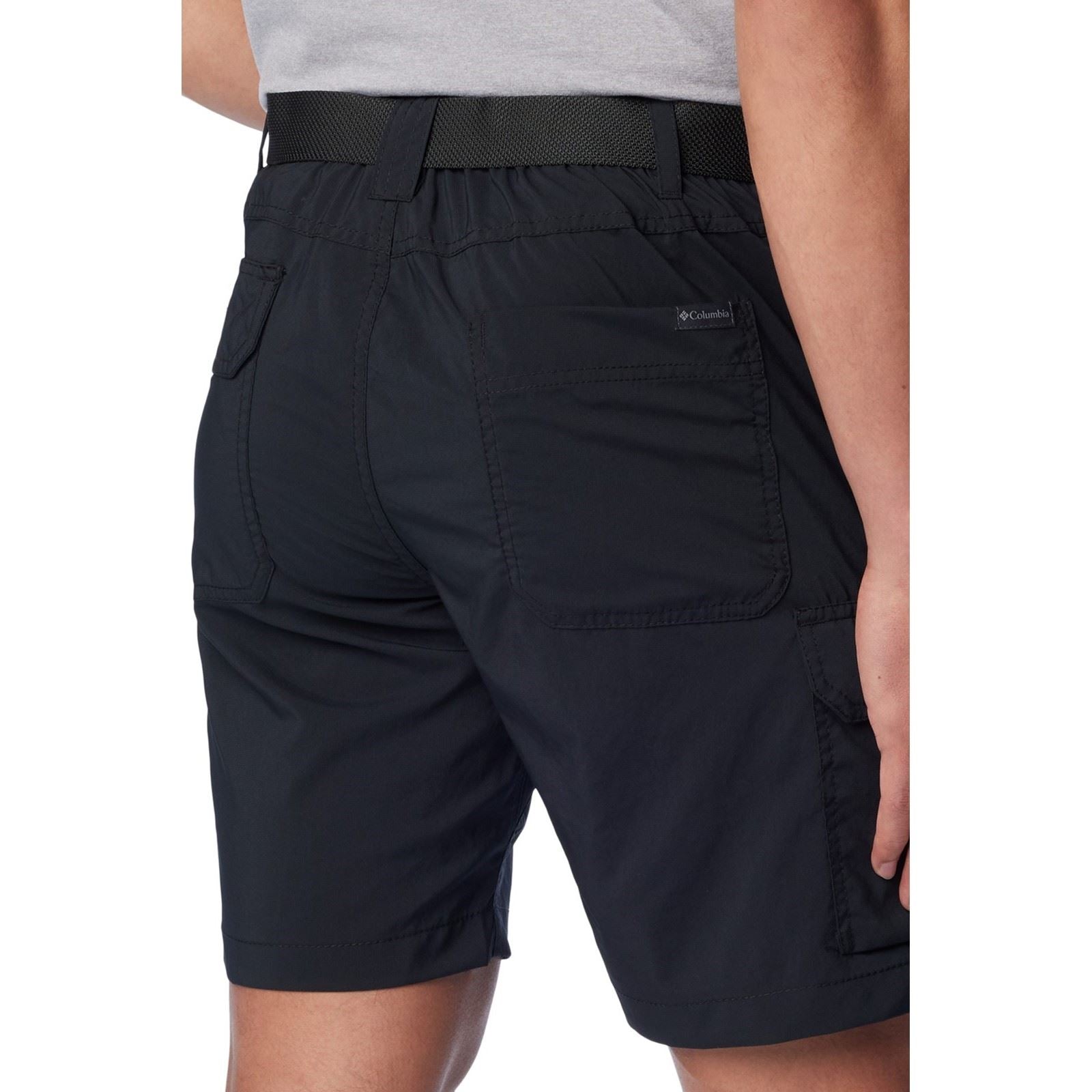 Columbia Silver Ridge Utility Cargo Short Polyester Men's Black Knee-Length Shorts