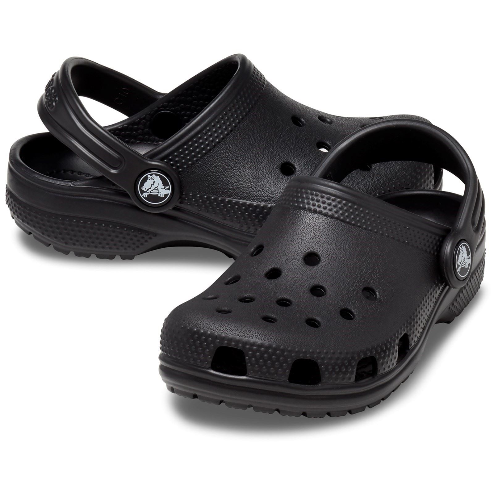 Crocs Toddler Classic Croslite Rubber Black Clogs