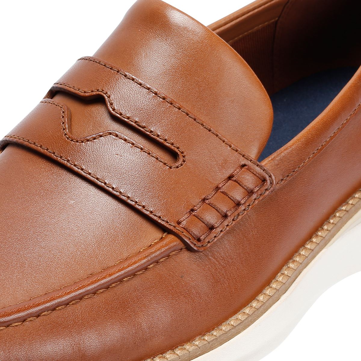 Cole Haan ØriginalGrand Horizon Leather Men's Tan Penny Loafers