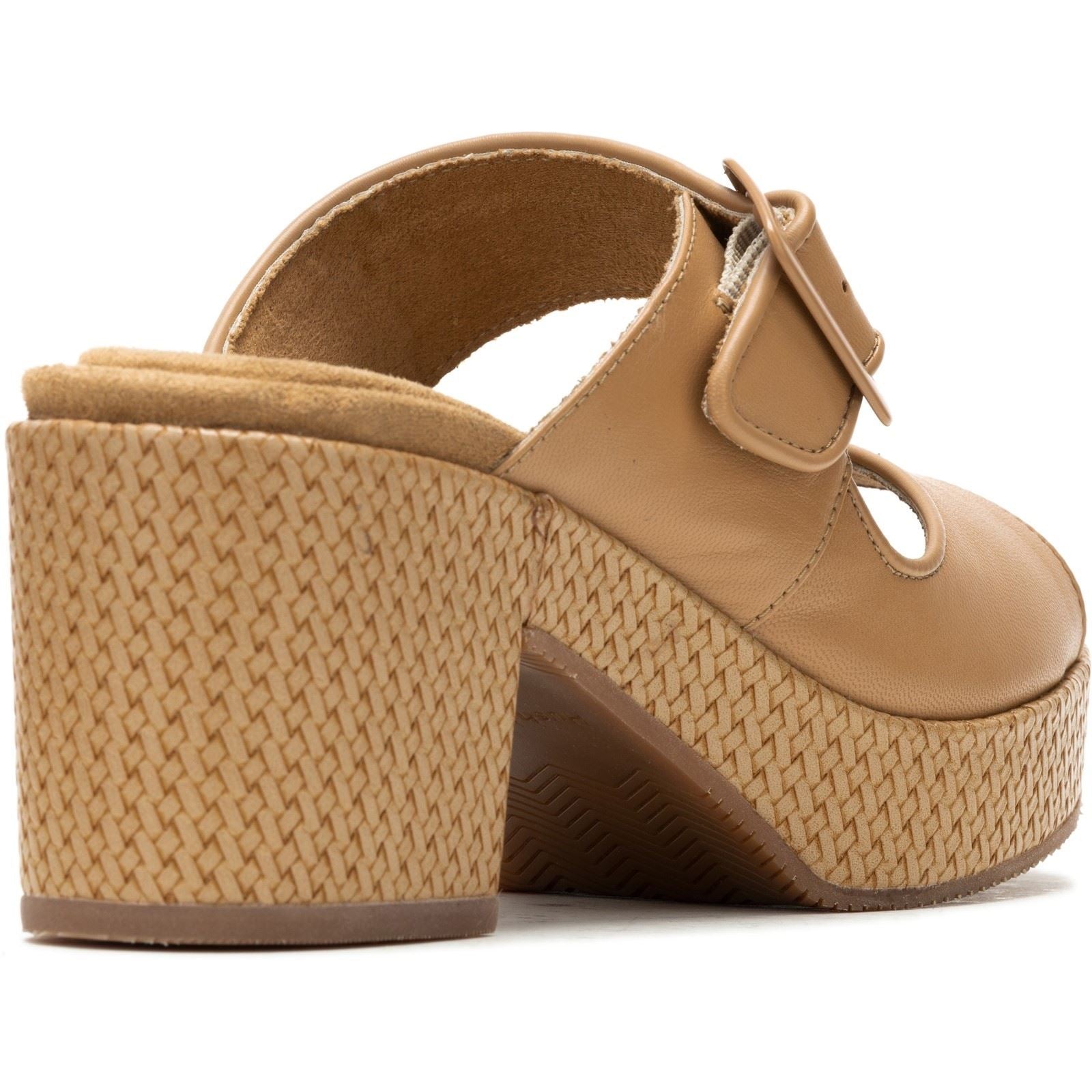 Hush Puppies Poppy Leather Women's Tan Sandals