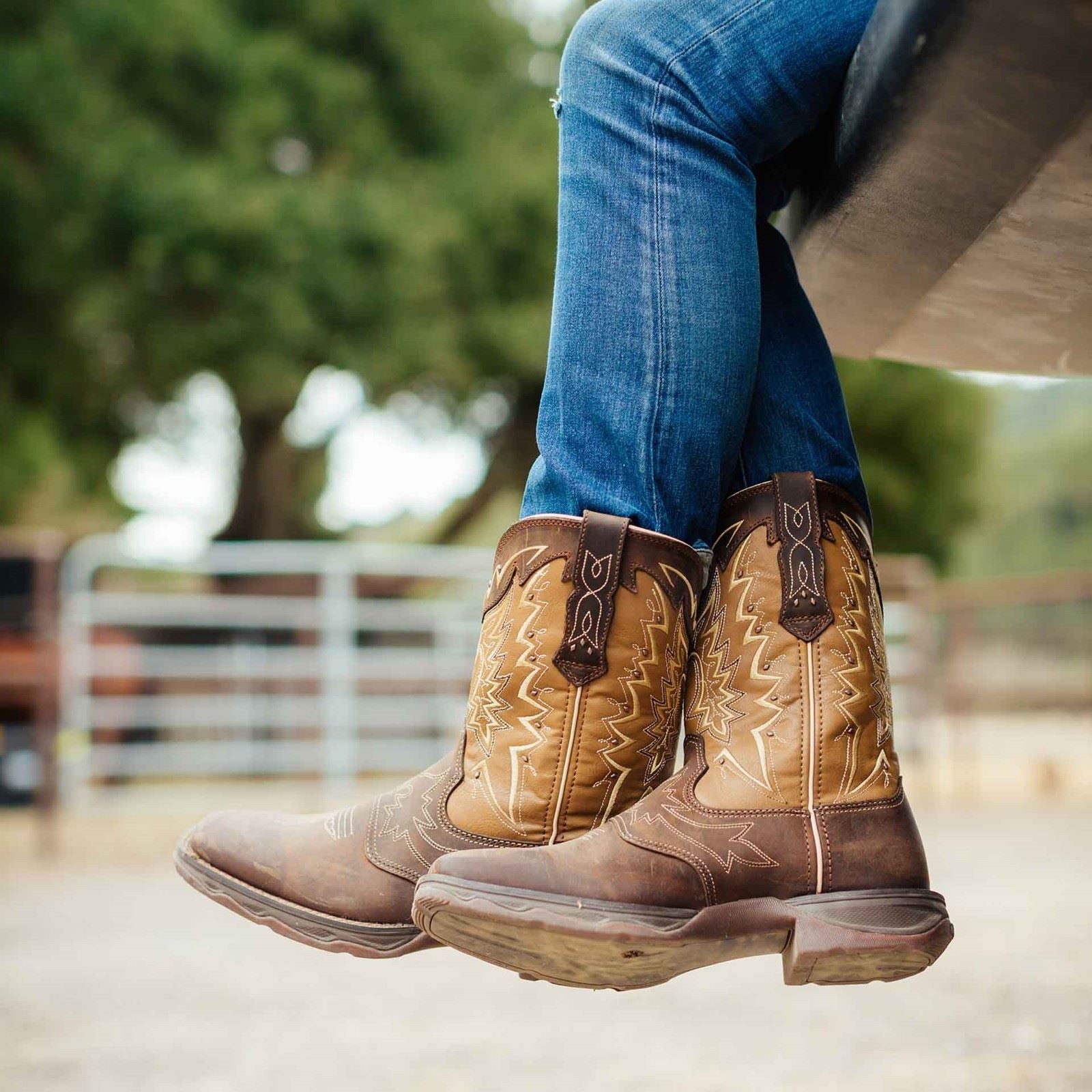 Durango Lady Rebel Leather Women's Nicotine/Brown Boots