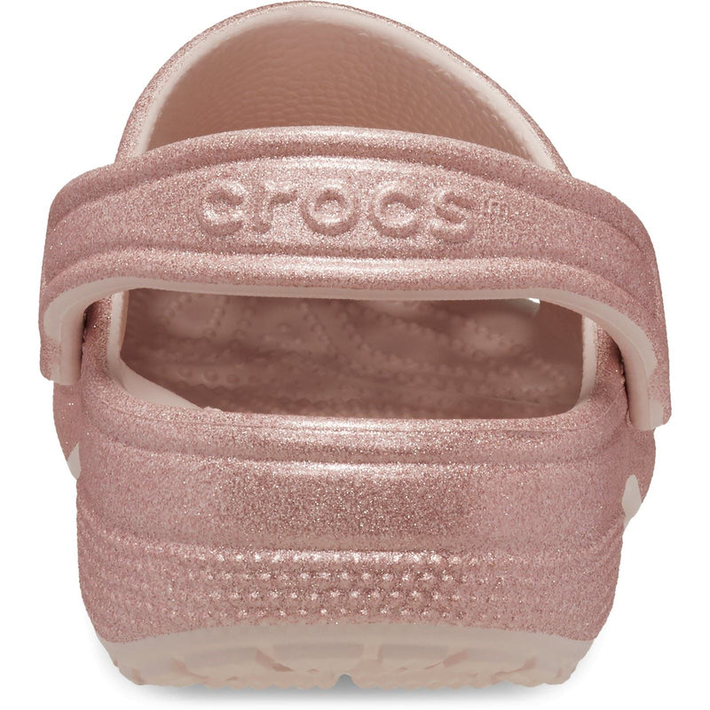 Crocs Classic Glitter Synthetic Quartz Clogs