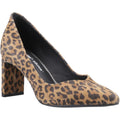 Hush Puppies Olivia Suede Women's Leopard Round Court Shoes