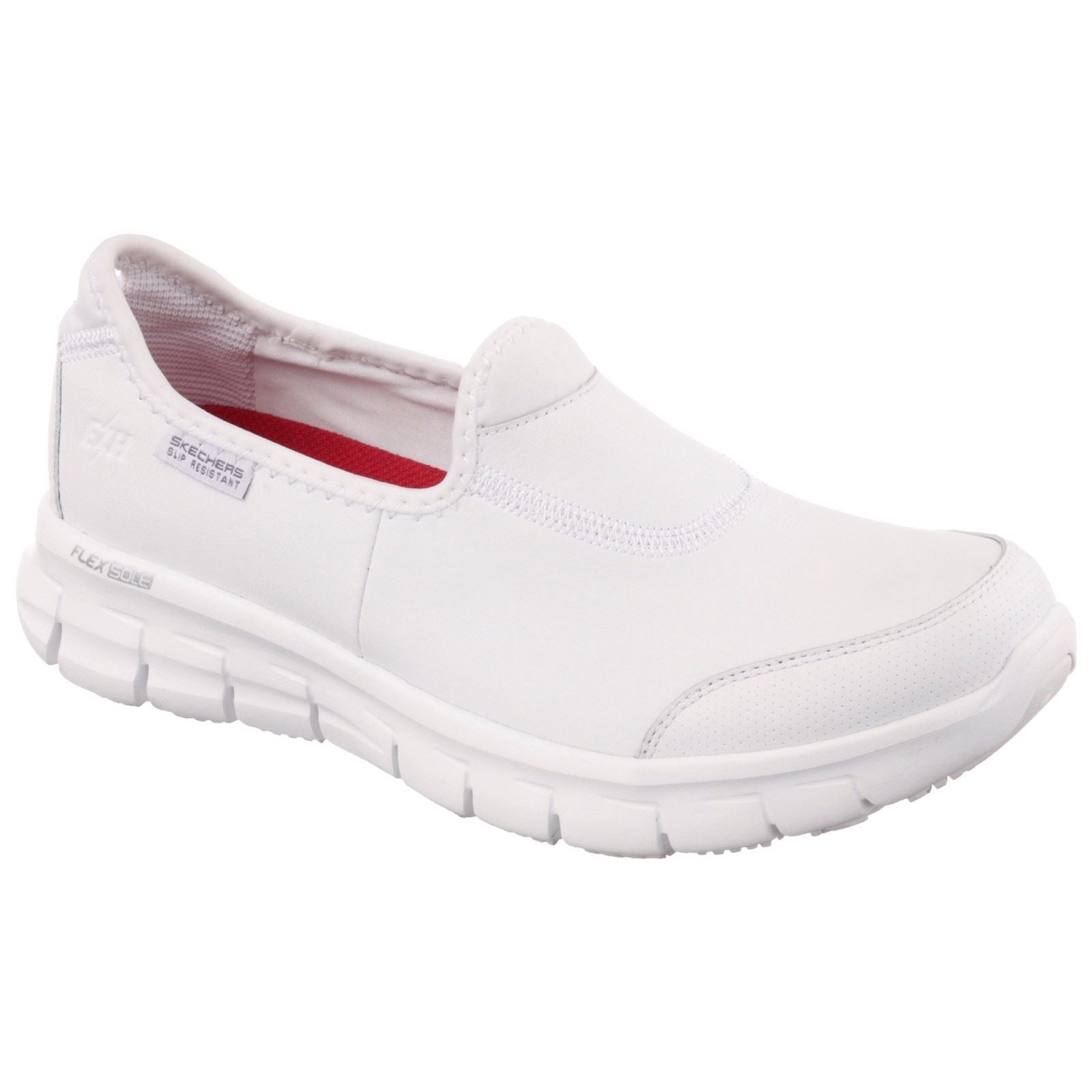 Skechers Workwear Sure Track Leather Women's White Trainers