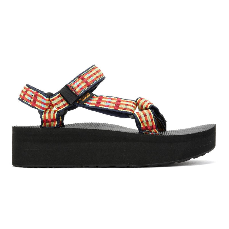 Teva Flatform Universal Women's Check/Lemon Drop Sandals