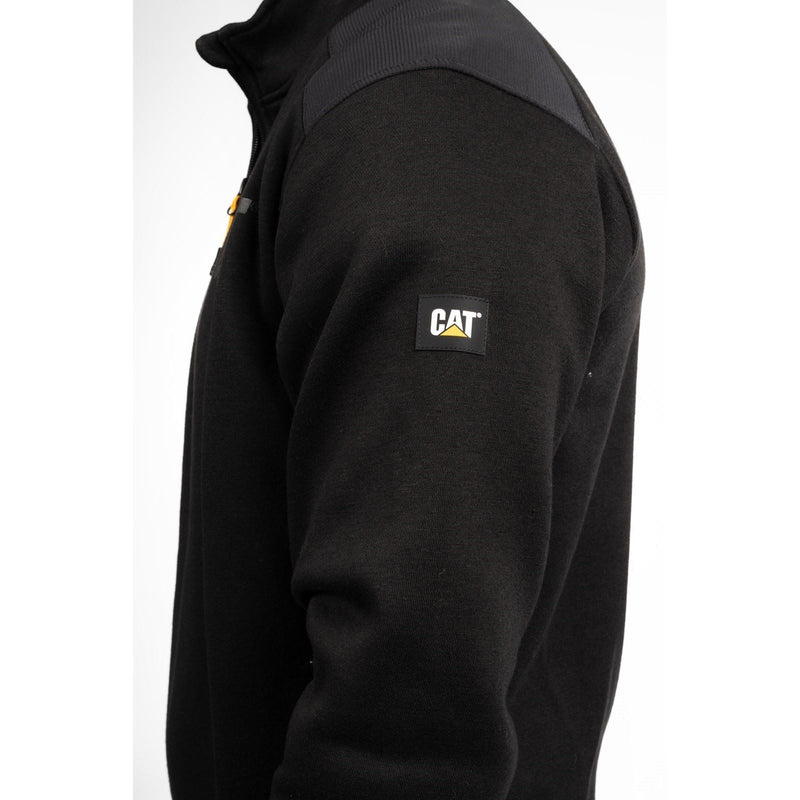 Caterpillar Essential 1/4 Zip Synthetic Men's Black Sweatshirt