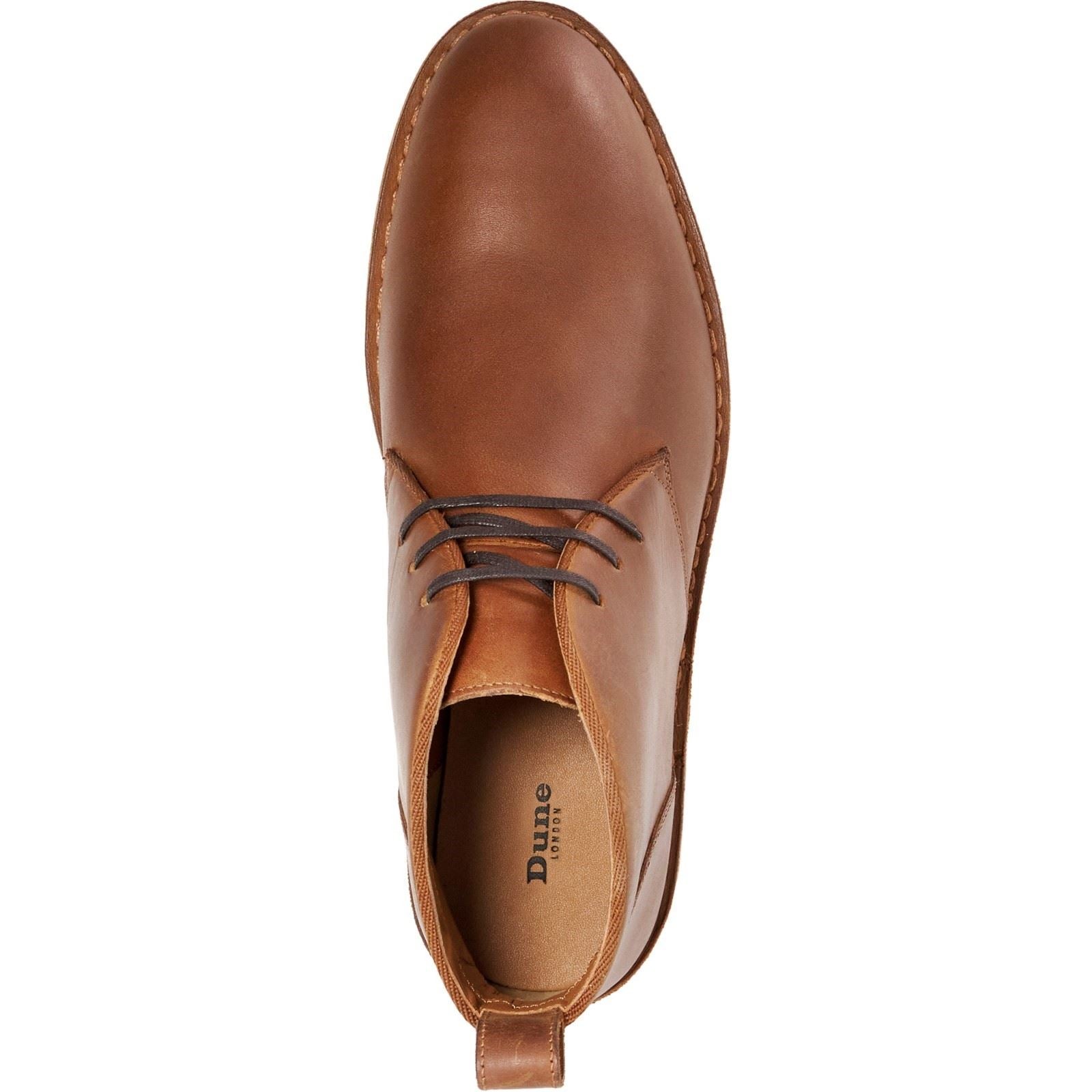 Dune Cashed Suede Men's Chestnut Ankle Boots