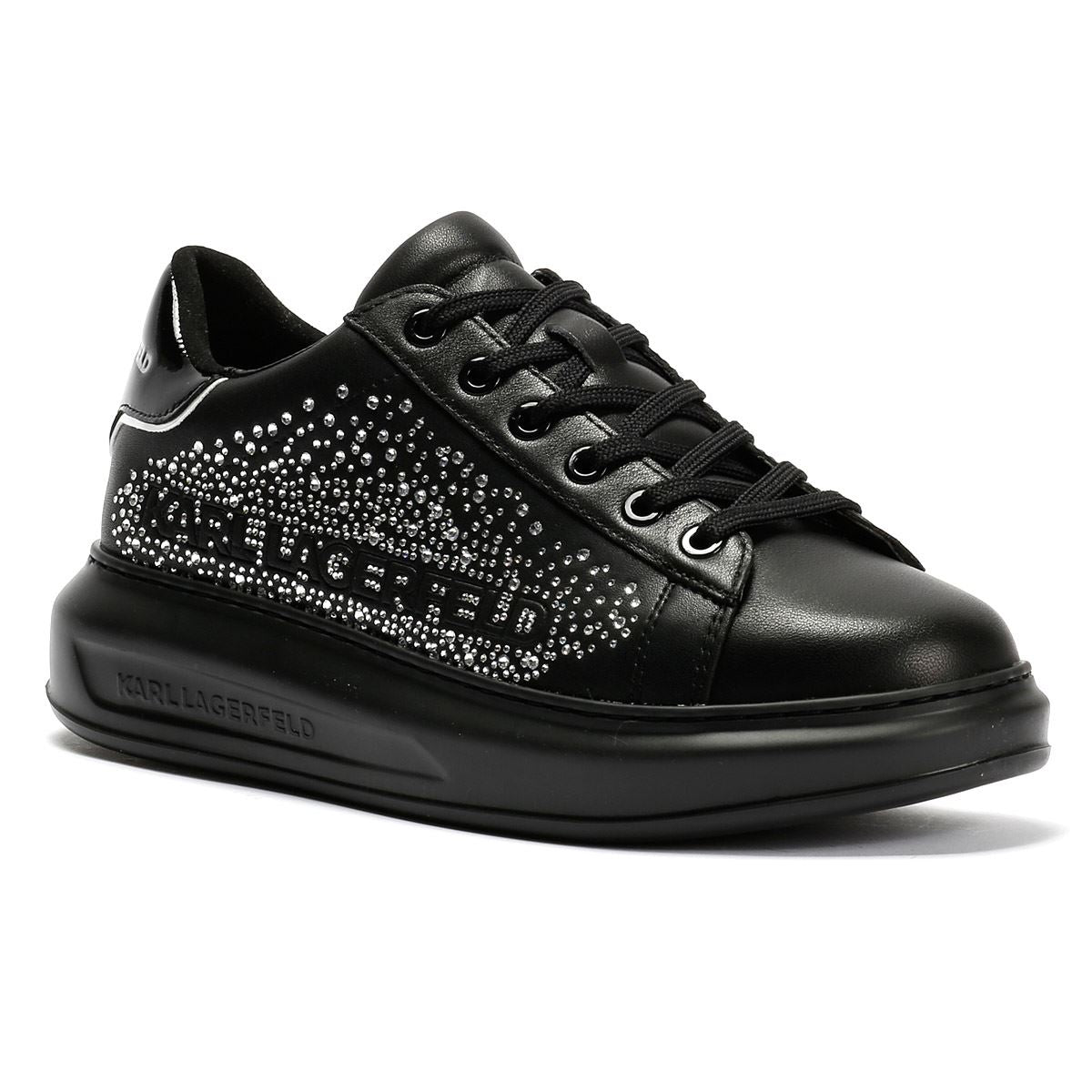Karl Lagerfeld Kapri Konstellation Leather Women's Black/Silver Trainers