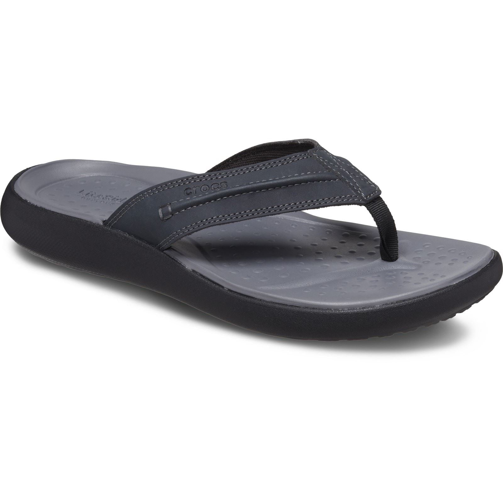 Crocs Yukon Vista II Synthetic Men's Black Flip Flops