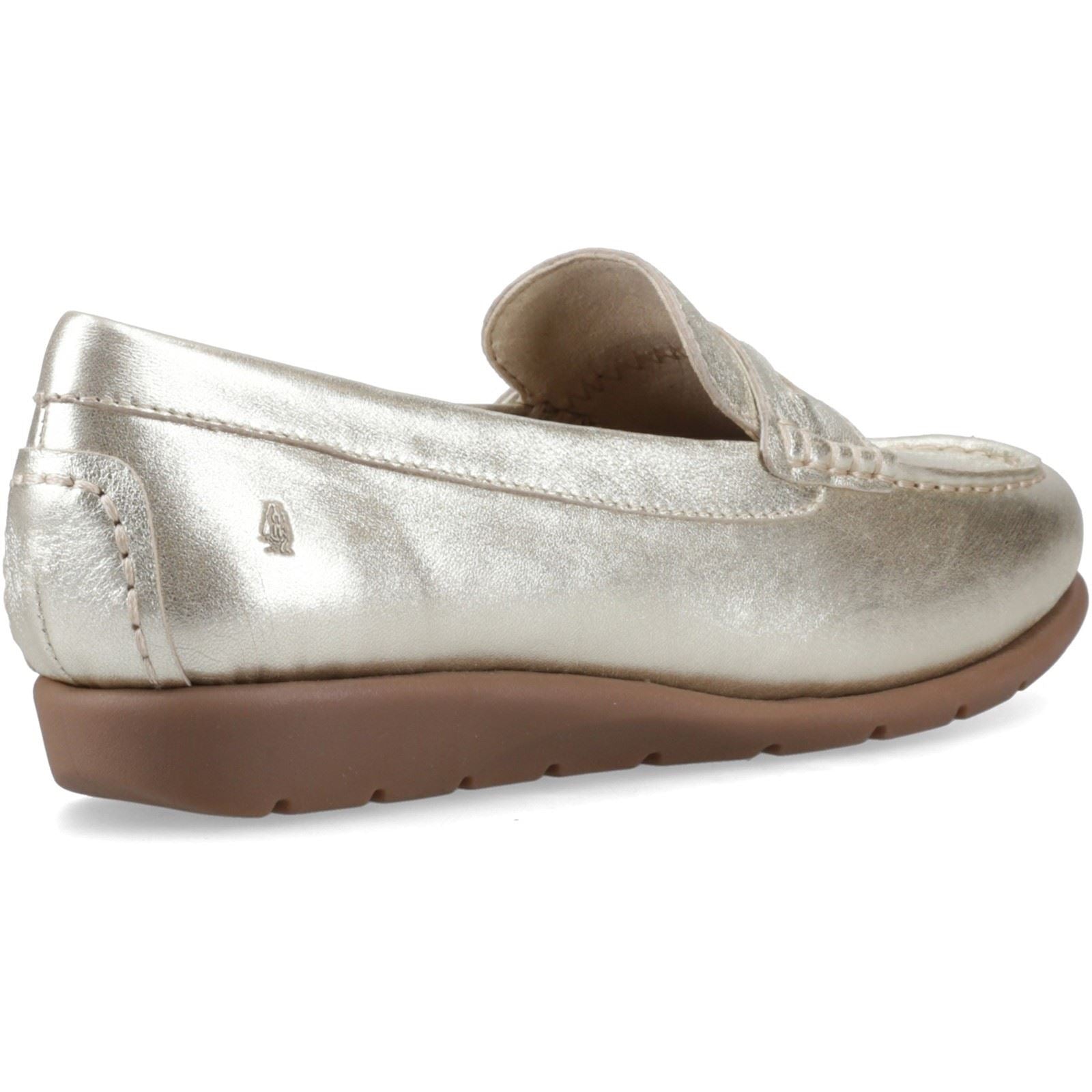 Hush Puppies Shelby Leather Women's Gold Loafers