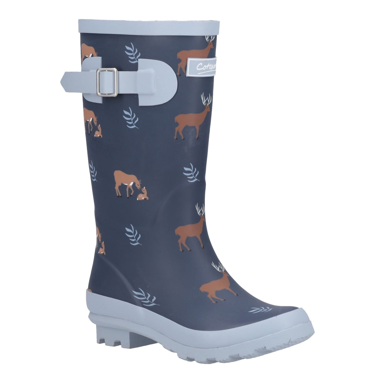 Cotswold Woodland JNR Rubber Girls's Deers Wellington Boots