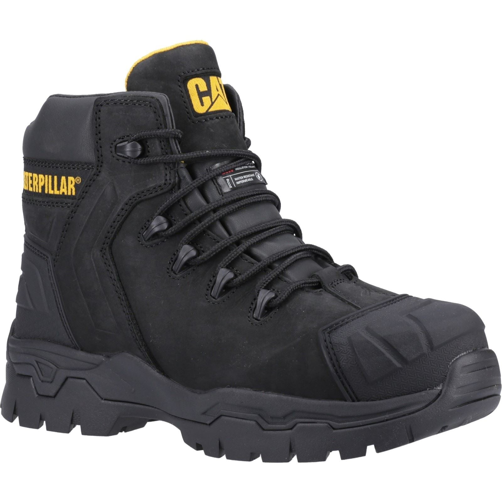 Caterpillar Everett S3 WP Leather Black Safety Boots