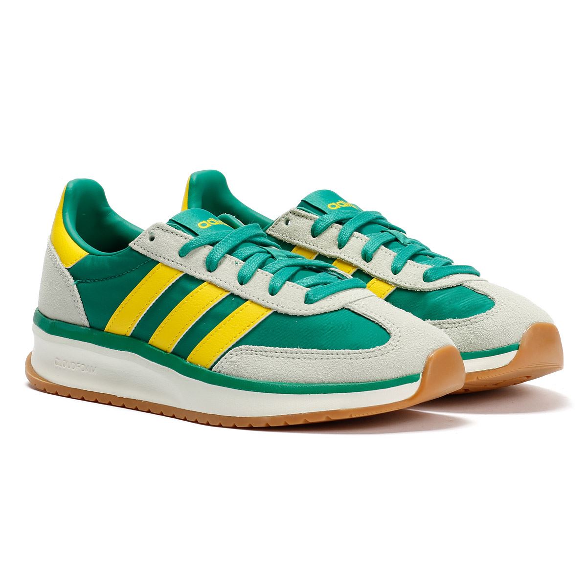 Adidas Run 70s 2.0 Women's Court Green/ Yellow Trainers