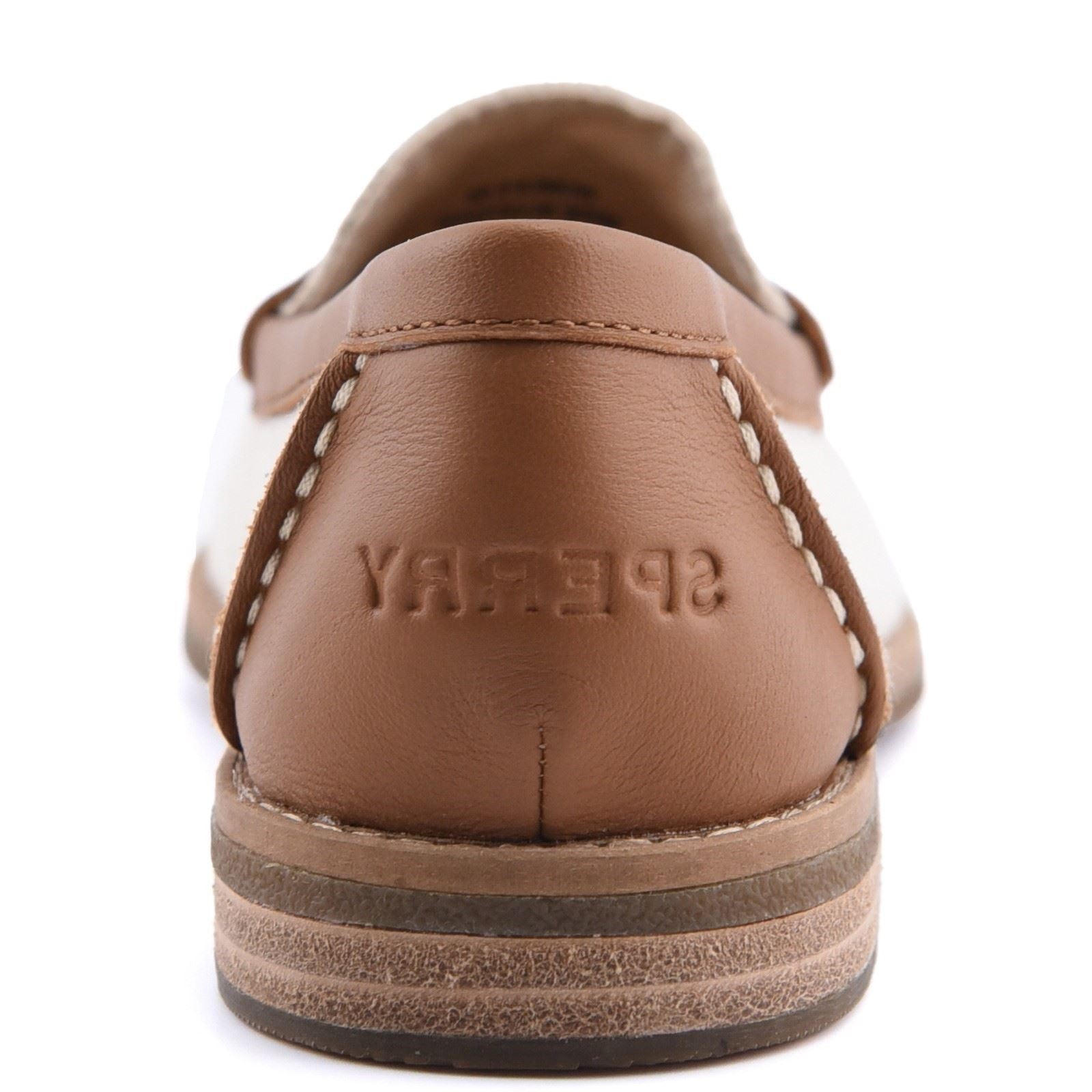 Sperry Port Driving Textile Women's White/Tan Standard Loafers