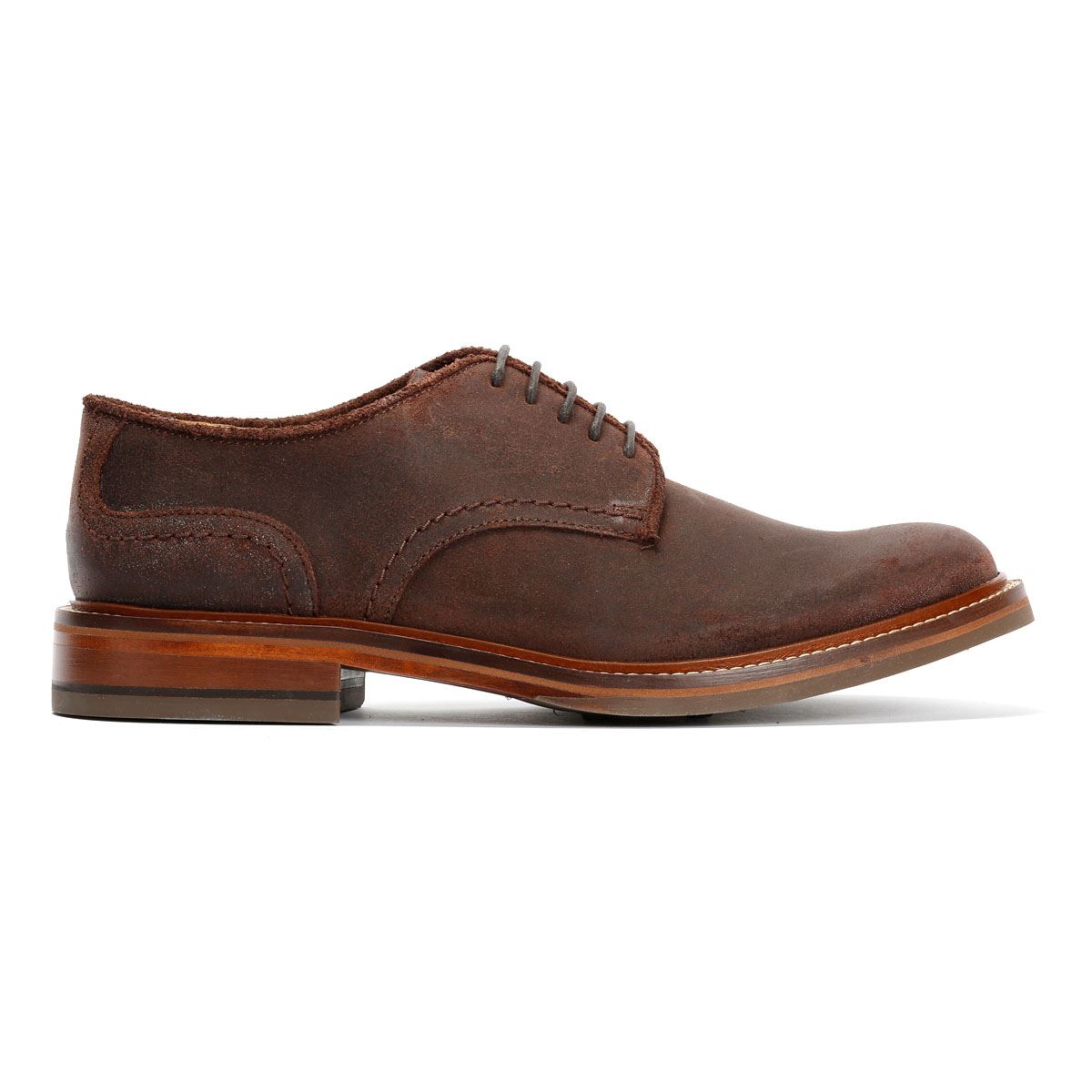 Chapman & Moore Plain Derby Country Leather Men's Choco Shoes