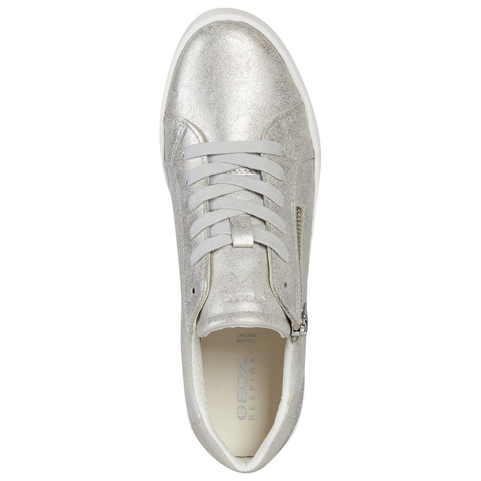 Geox D Blomiee A Synthetic Synthetic Women's Silver Trainers