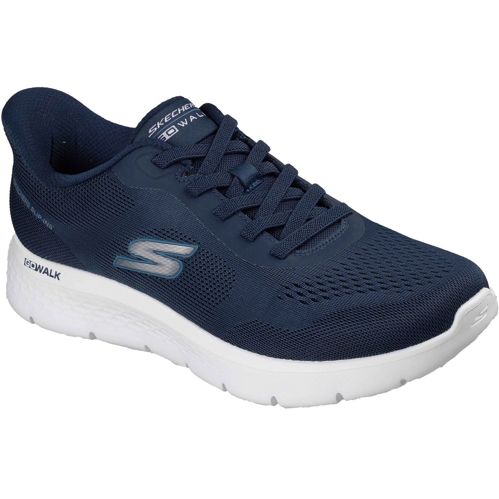 Skechers Go Walk Flex Polyester Men's Navy Trainers