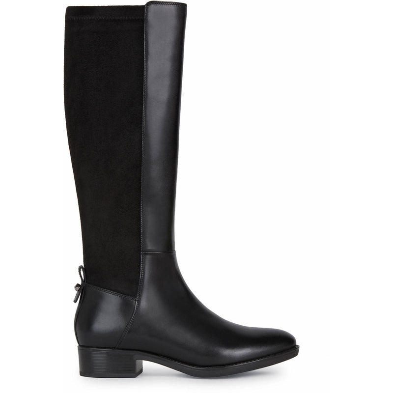 Geox D Felicity Leather Women's Black Boots