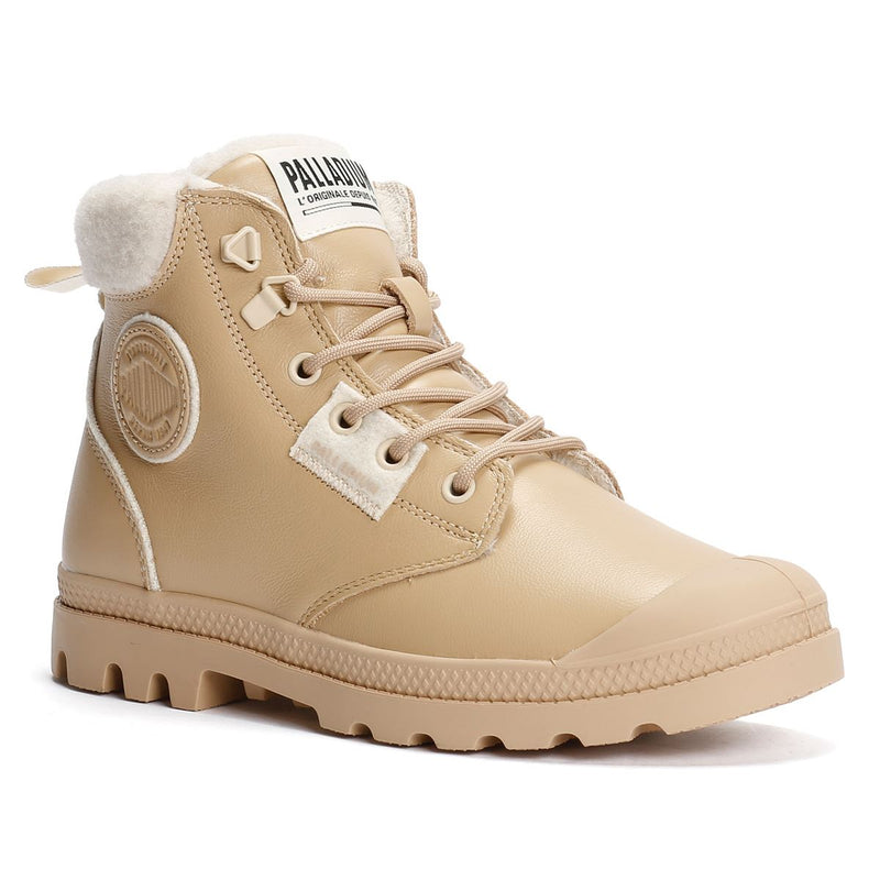 Palladium Pampa HI Snow Warm Leather Women's Cuban Sand Boots