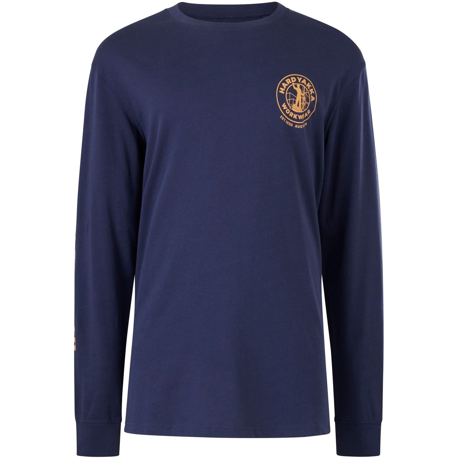 Hard Yakka Heritage Icon Cotton Men's Blue T-Shirt