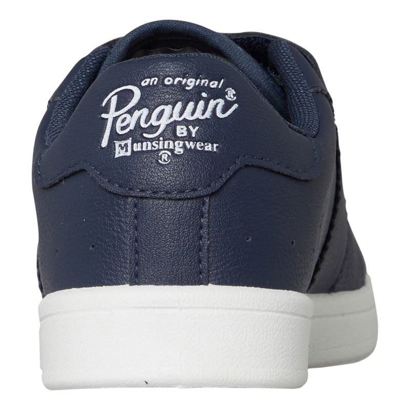 Penguin Junior Marble Navy Trainers