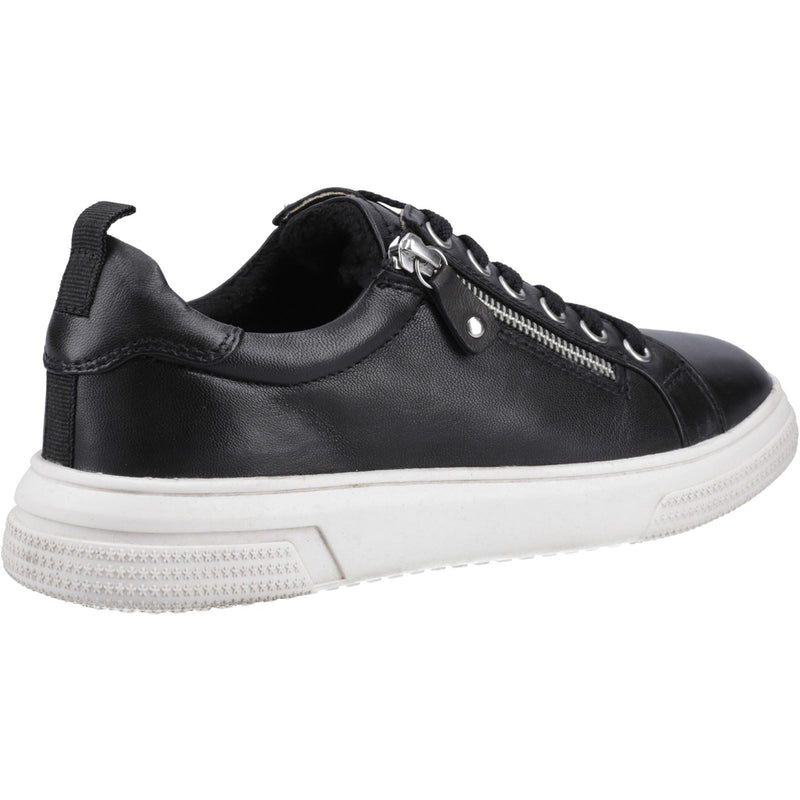 Hush Puppies Martha Leather Women's Black Trainers