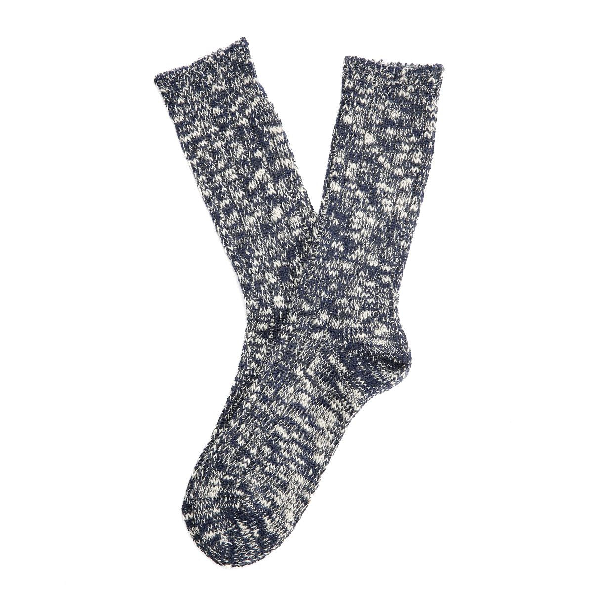 Anonymous Ism Classic Slub Crew Men's Navy Socks