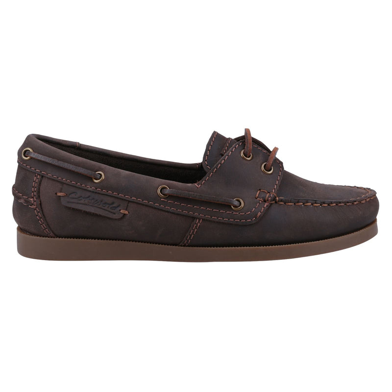 Cotswold Bartrim Leather Men's Brown Boat Shoes