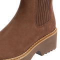 TOMS Millie Nubuck Leather Women's Dark Brown Boots