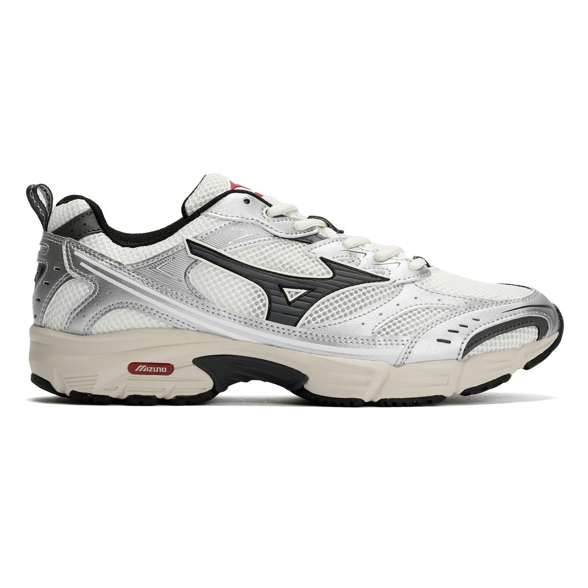 Mizuno MXR Sport Snow White/Magnet/Silver Trainers
