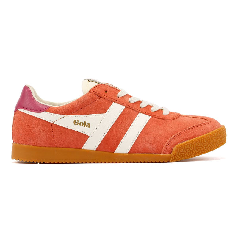 Gola Elan Suede Women's Hot Coral/Off White/ Fuchsia Trainers