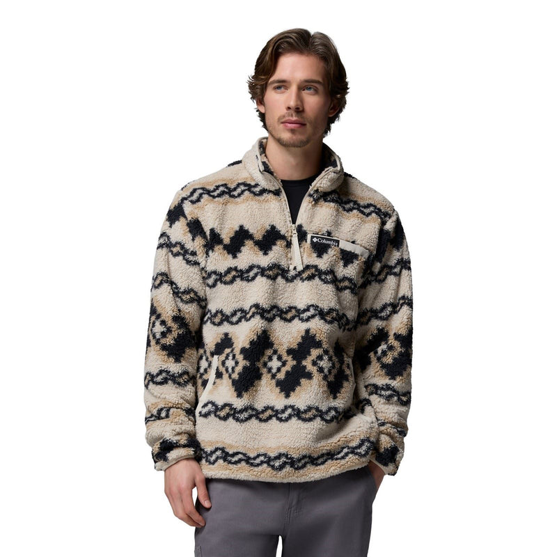 Columbia Rugged Ridge High Pile Half Zip Men's Brown Fleece Pullover