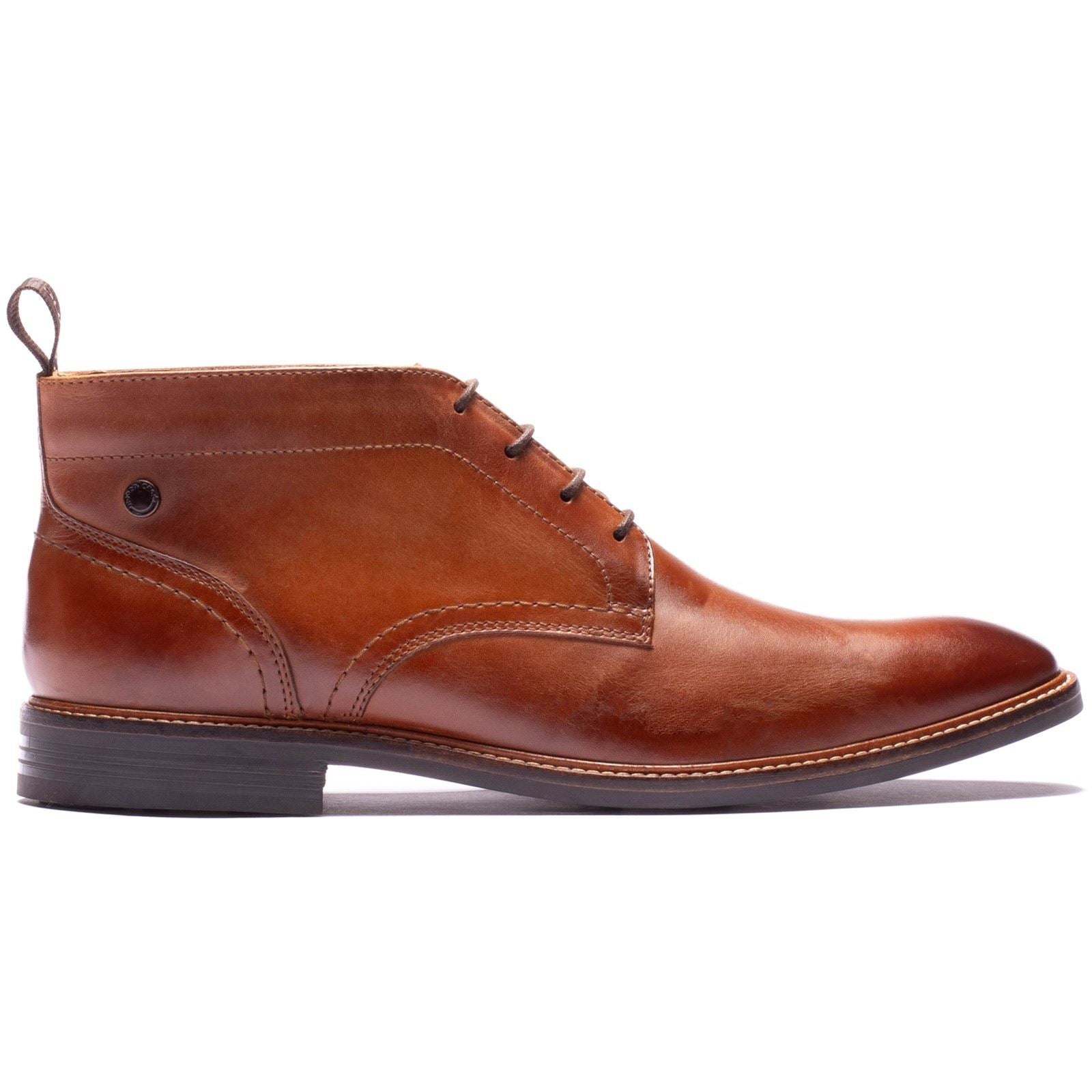Base London Belgrave Leather Men's WASHED TAN Ankle Boots