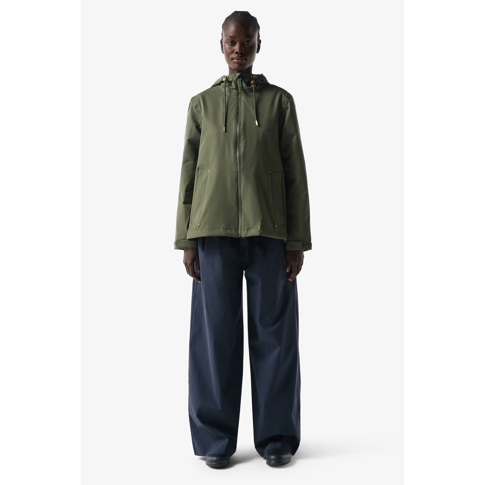 Hunter Original Lightweight Waterproof Women's Green Rain Jacket