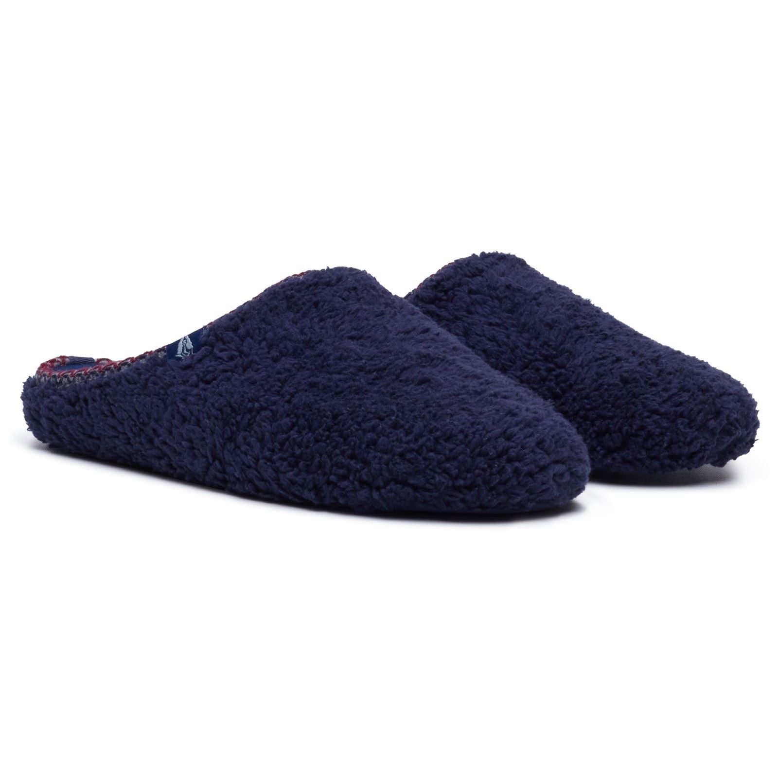 Hush Puppies Good Teddy Polyester Men's NAVY Slippers