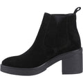 Hush Puppies Felicia Suede Women's Black Heeled Chelsea Boots