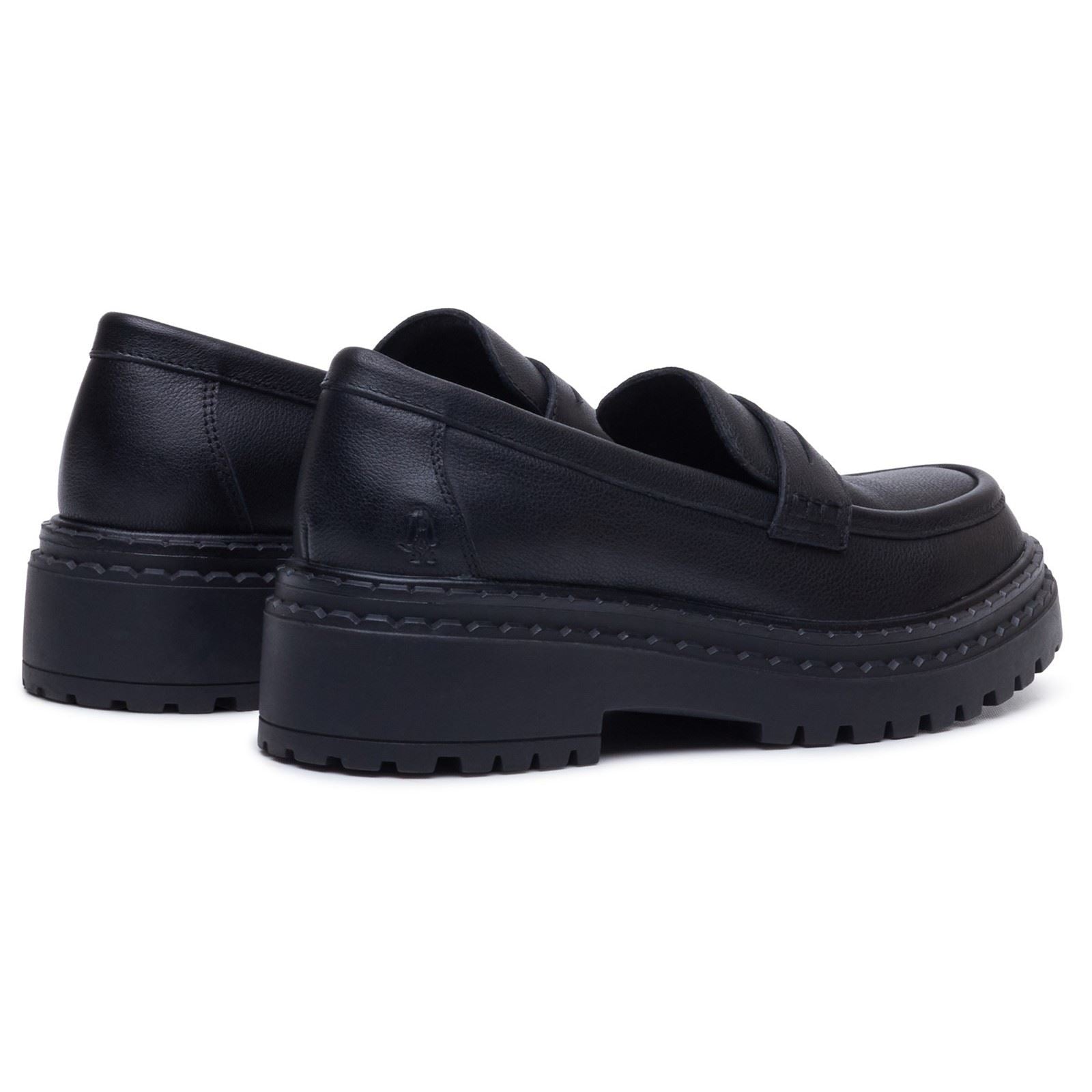 Hush Puppies Odessa Leather Women's Black Loafers