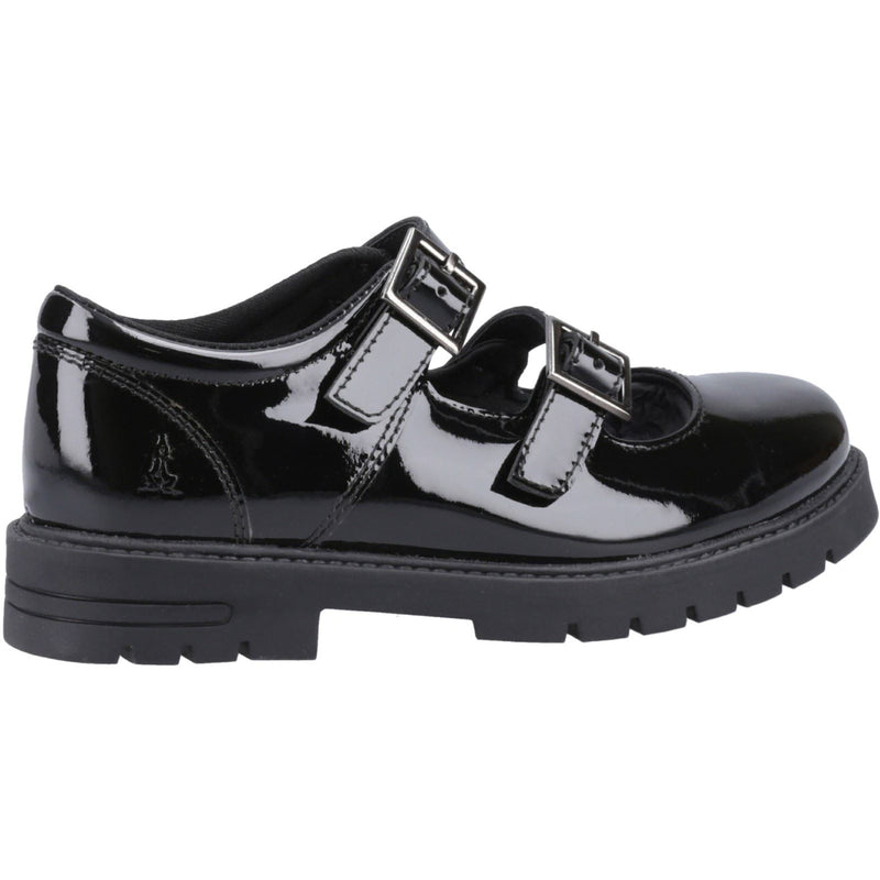 Hush Puppies Ella Patent Junior Leather Girls's Black Shoes