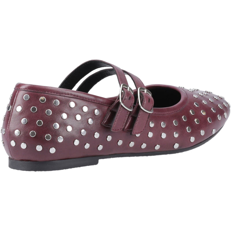 Hush Puppies Nixie Leather Women's Plum Shoes