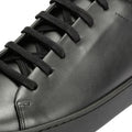 JAK Royal Leather Men's All Black Trainers